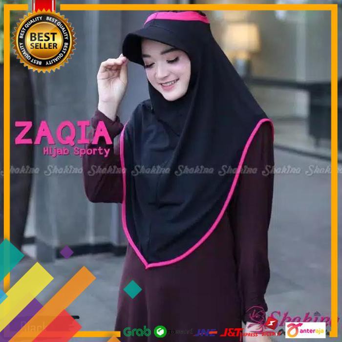 ON SALE.. JILBAB INSTAN ZAQIA SPORTY ORI DANISHA HIJAB ..TERLARIS