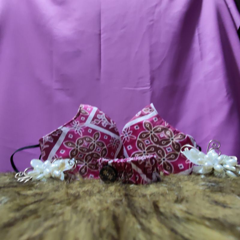 Masker Batik Bhayangkari Bahan Satin