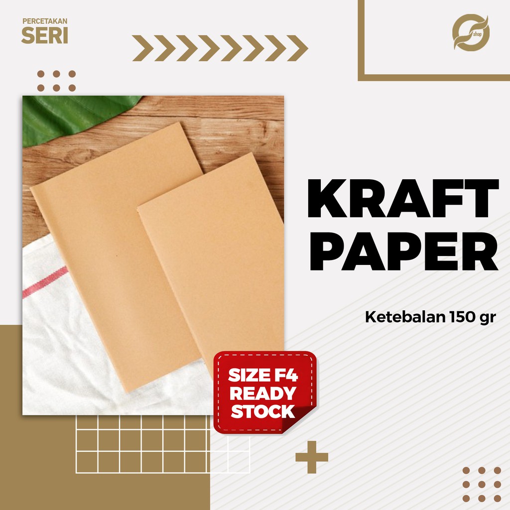 

Kertas samson kraft polos folio f4 tebal 150gr
