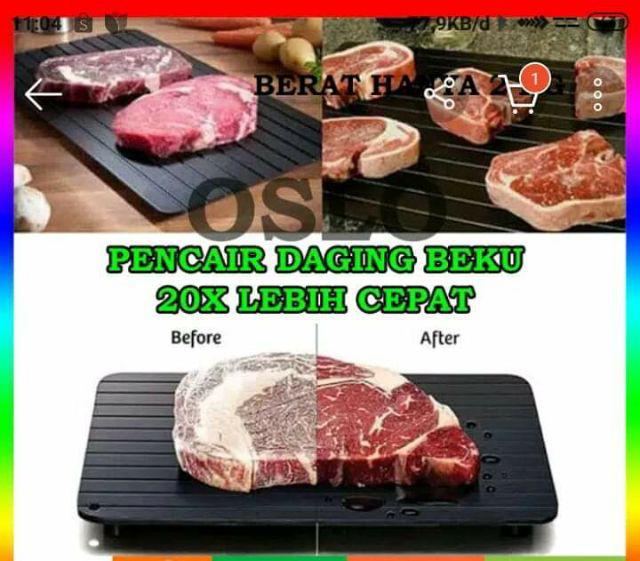 Pencair Daging Beku Defrosting Tray Telenan