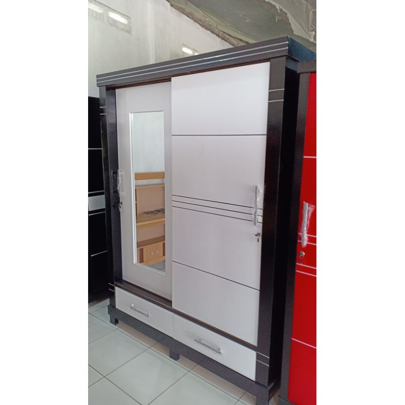 lemari pakaian 2pintu jumbo multiplek