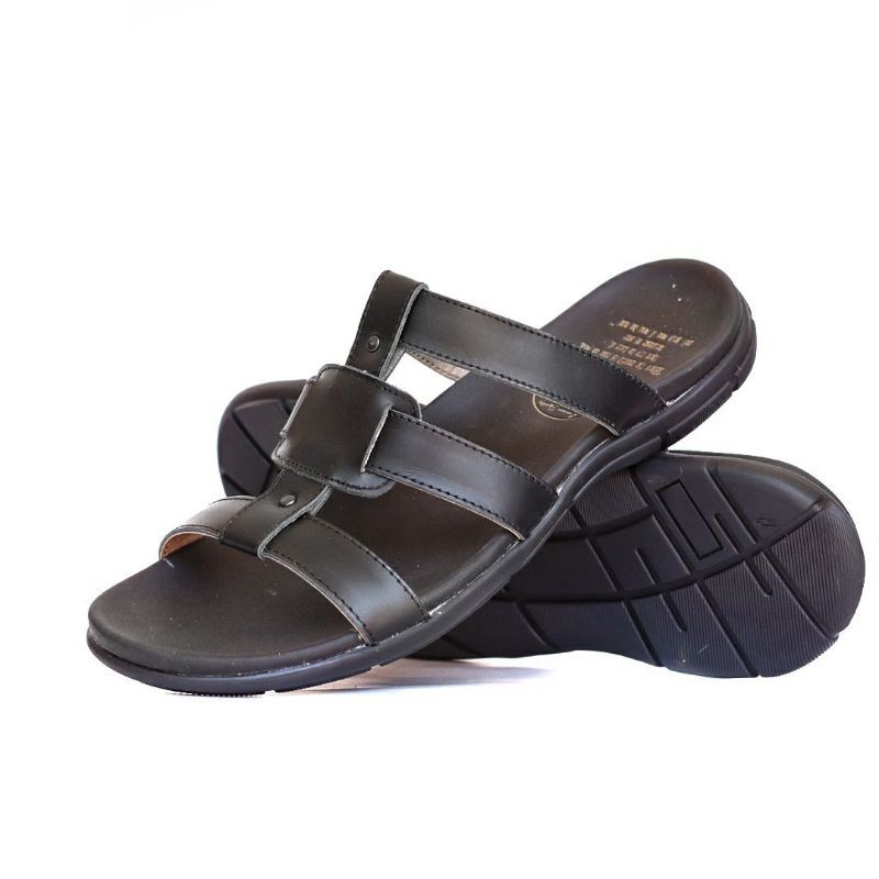 [COD] SANDAL KULIT PRIA 05 CEVANY BLACK BROWN TAN KULIT SAPI ASLI ORIGINAL