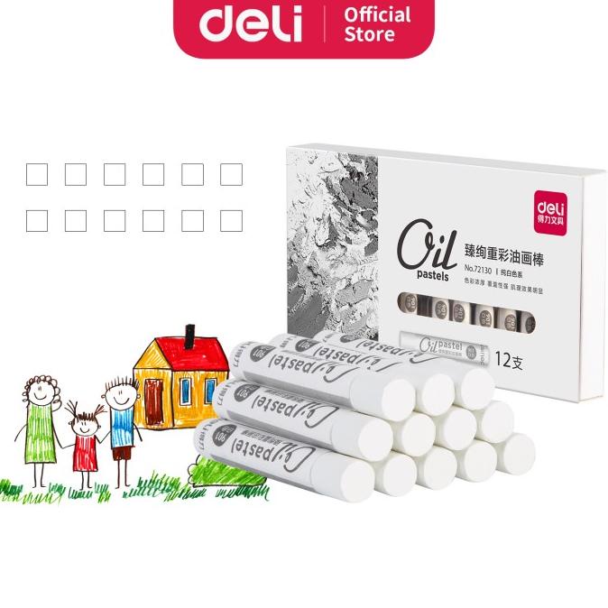 

BAYAR DITEMPAT Deli Oil Pastel Profesional Warna Putih 12 pcs 72130/CAT AKRILIK SET/CAT AKRILIK SET 24 WARNA/CAT AKRILIK PASTEL/CAT AIR/CAT AIR LUKIS SET/CAT AIR GIOTTO/KUAS LUKIS 1 SET/KUAS LUKIS KECIL/KUAS LUKIS LENGKAP/KANVAS LUKIS/KANVAS LUKIS