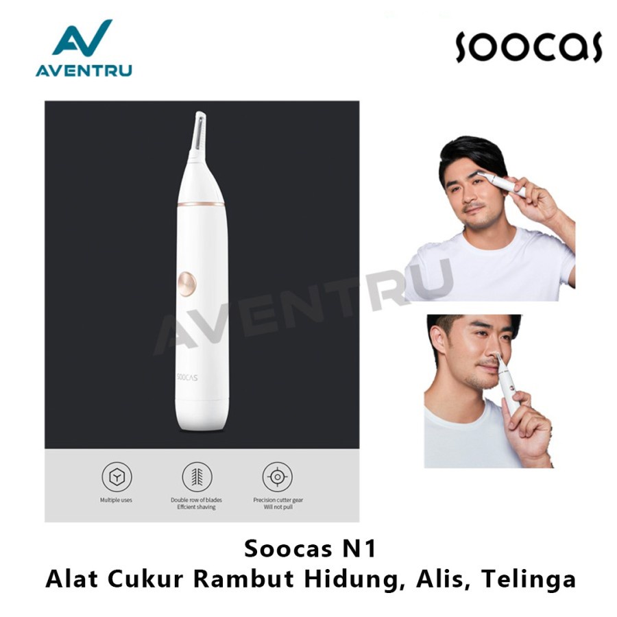 Soocas N1 Electric Nose Hair Trimmer Cukur Bulu Hidung Alis Pelipis