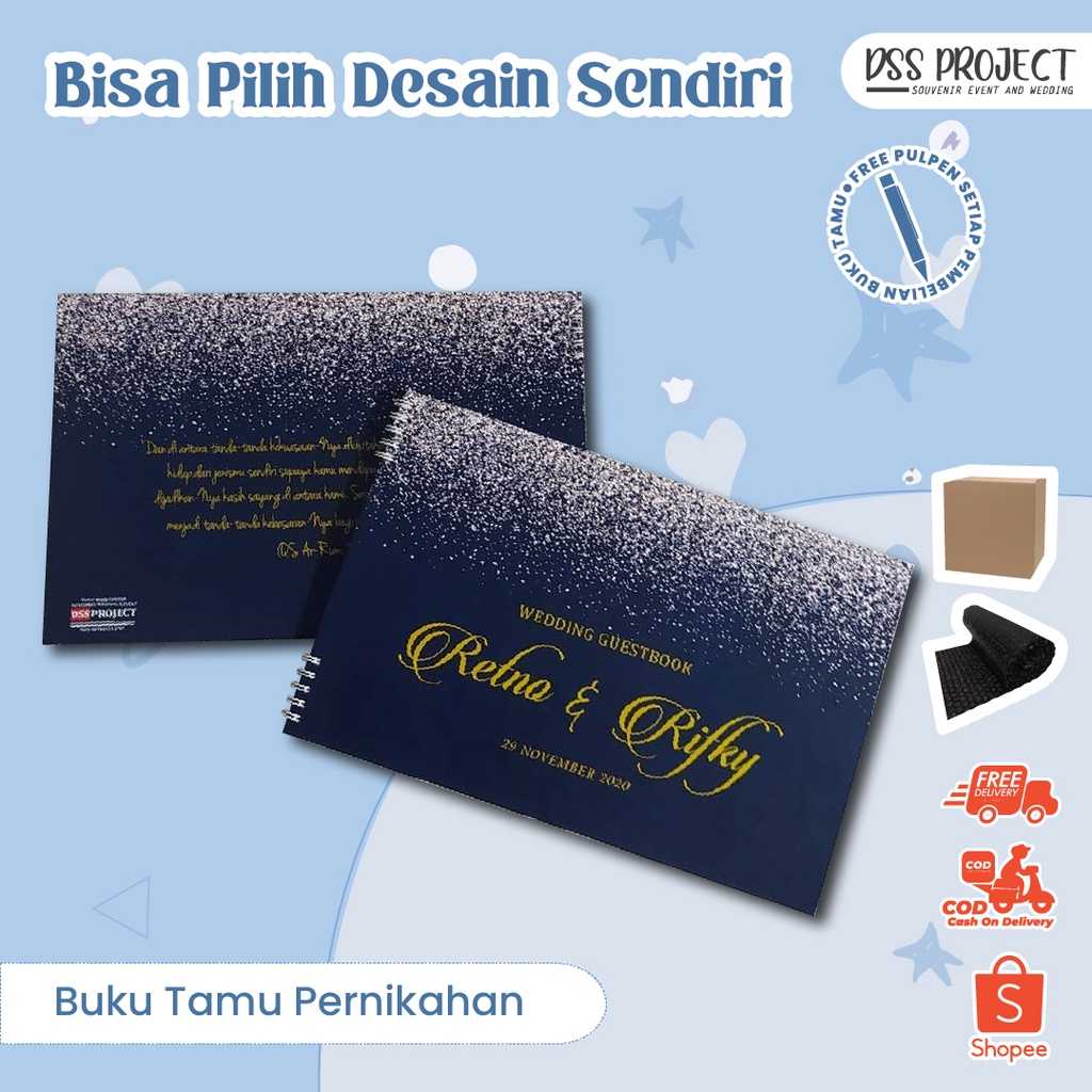 

buku tamu pernikahan / buku nikahan / guestbook hardcover