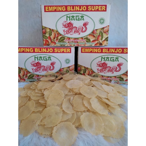 

Emping Melinjo Mentah Super Kemasan Dus 1kg