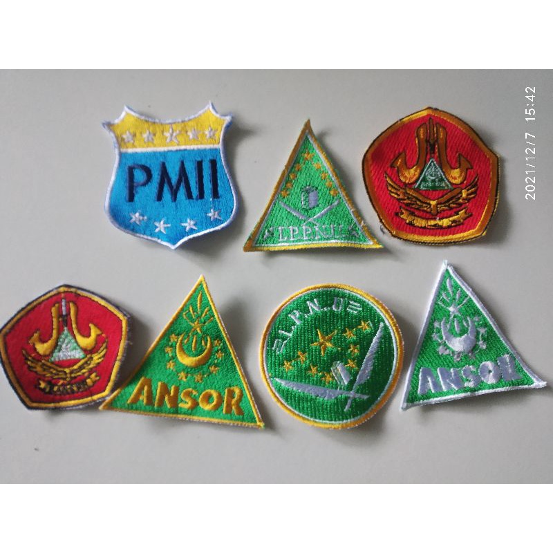 Bordir Emblem/ Bordir Logo Ansor/ Bordir IPNU/ Bordir IPPNU/ Bordir PMII/ Bordir Rijalul Ansor/ Bord