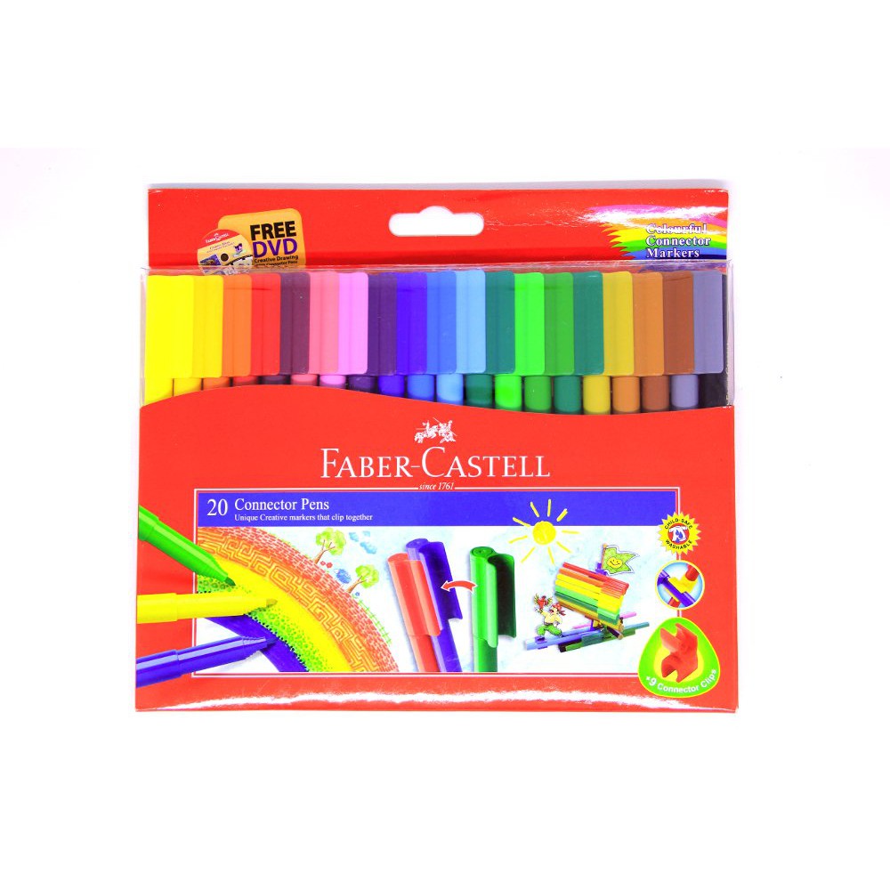 

Promo Faber Castell Connector Pen Spidol 20 Warna Murah