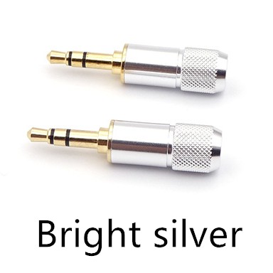 1pcs Knurled Pure copper 3.5mm plug stereo Earphone earbuds upgrade cable audio in-line type