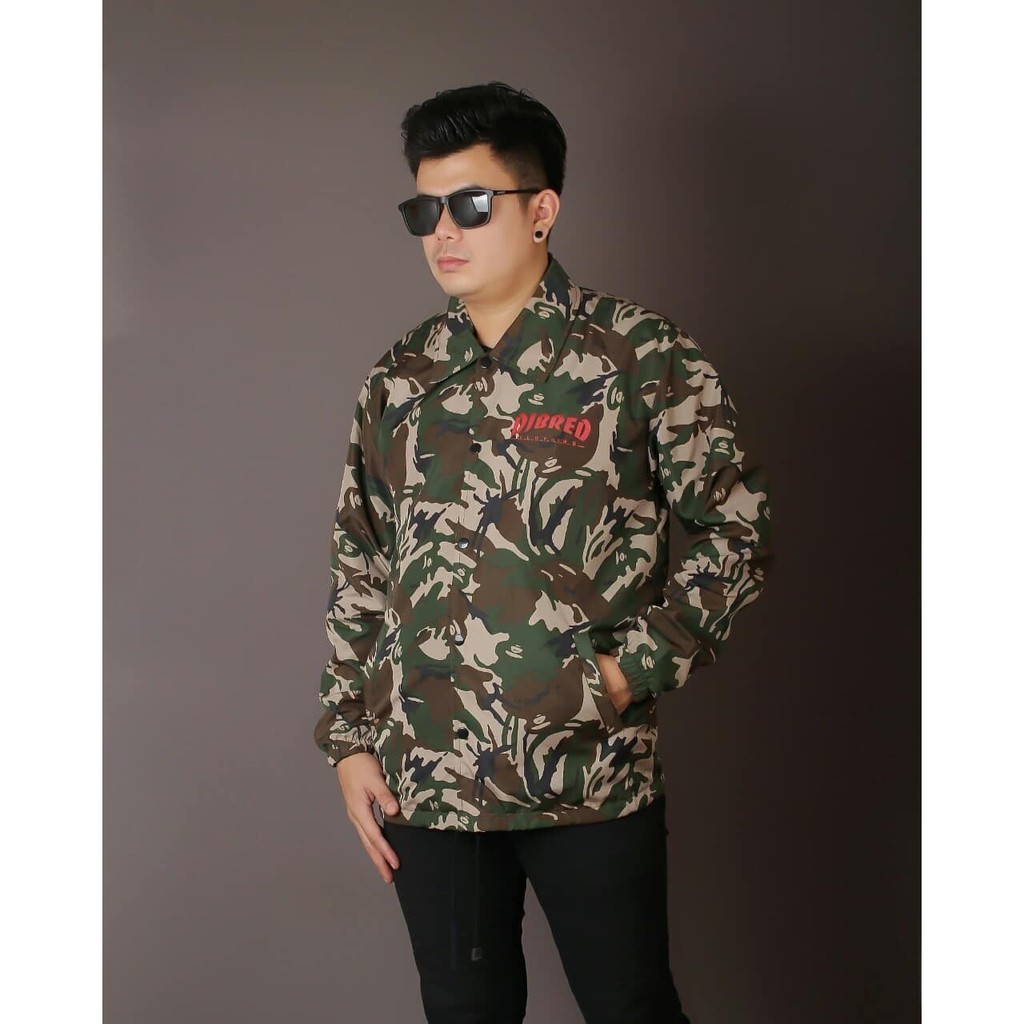 Jaket pria parasut coach loreng djb green-jaket parasut loreng sp012405cs5