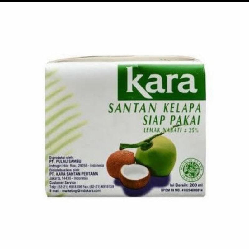 

kara santan kelapa siap saji 200ml