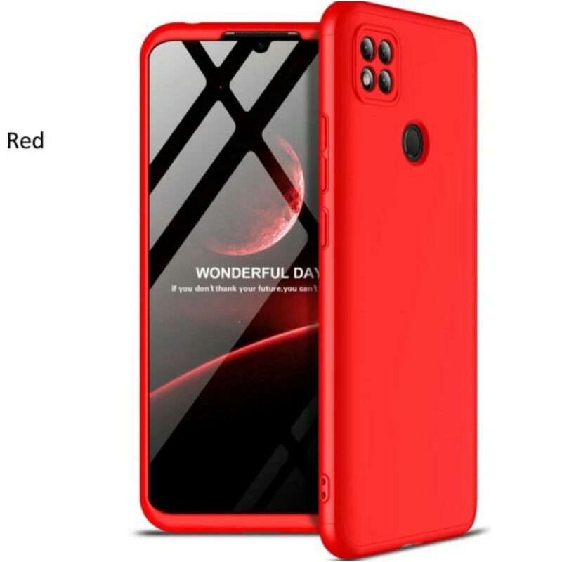 REDMI 9C HARD CASE ARMOR GKK 3IN1 FULL COVER CASING ORIGINAL