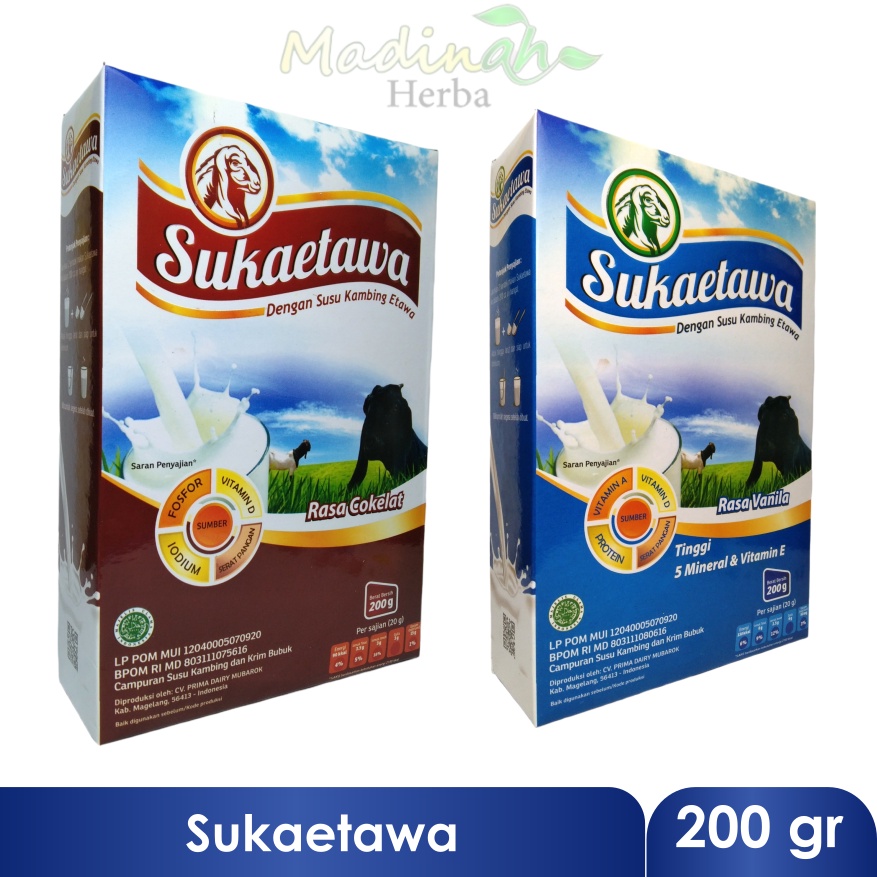 Susu Kambing Etawa SUKAETAWA 200 Gram | Susu Kambing | Susu Etawa | Protein