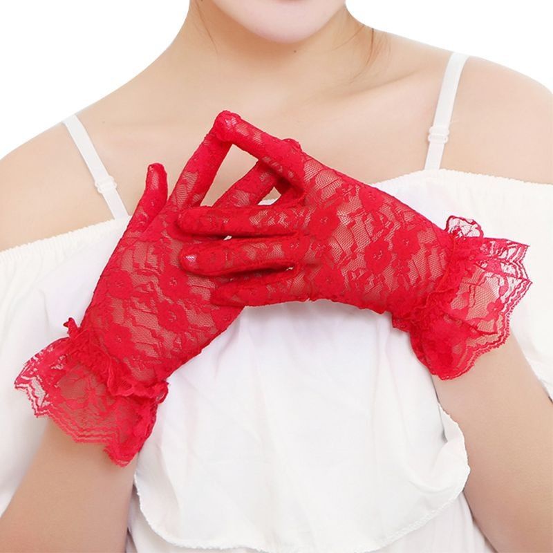 Sarung tangan pengantin/sarung tangan pengantin renda brokat bridal wedding gloves