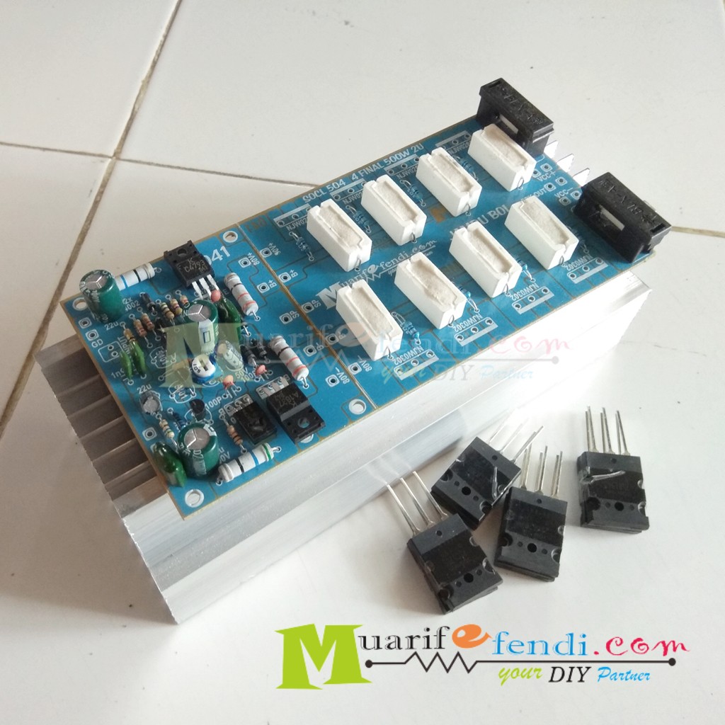PAKET Power Amplifier SOCL504 SOCL 504 TEF PLUS HS dan FINAL Transistor 4 SET