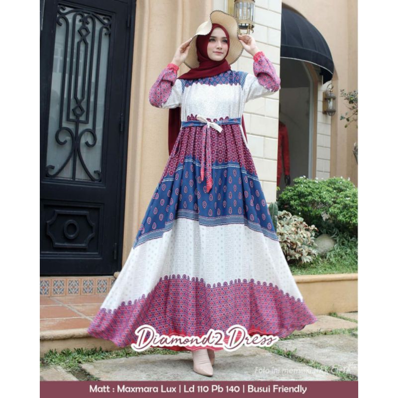 humaira99 gamis syari maxi busui dress diamon vol 2