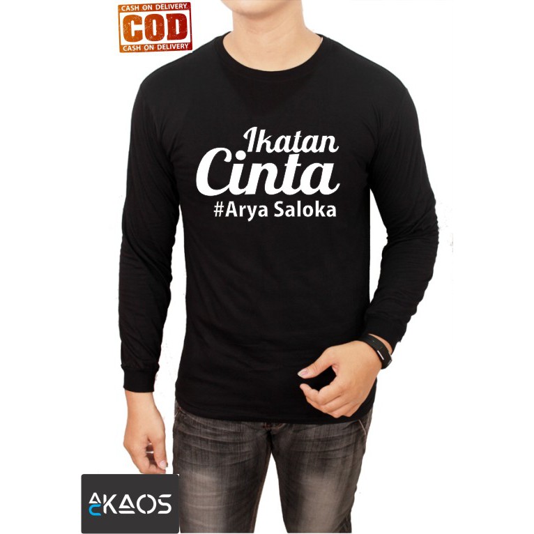 Kaos Distro T-shirt Lengan panjang Ikatan Cinta Arya Saloka
