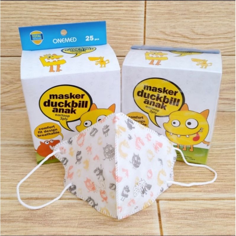 Onemed masker anak Duckbill medis 3ply isi 25pcs