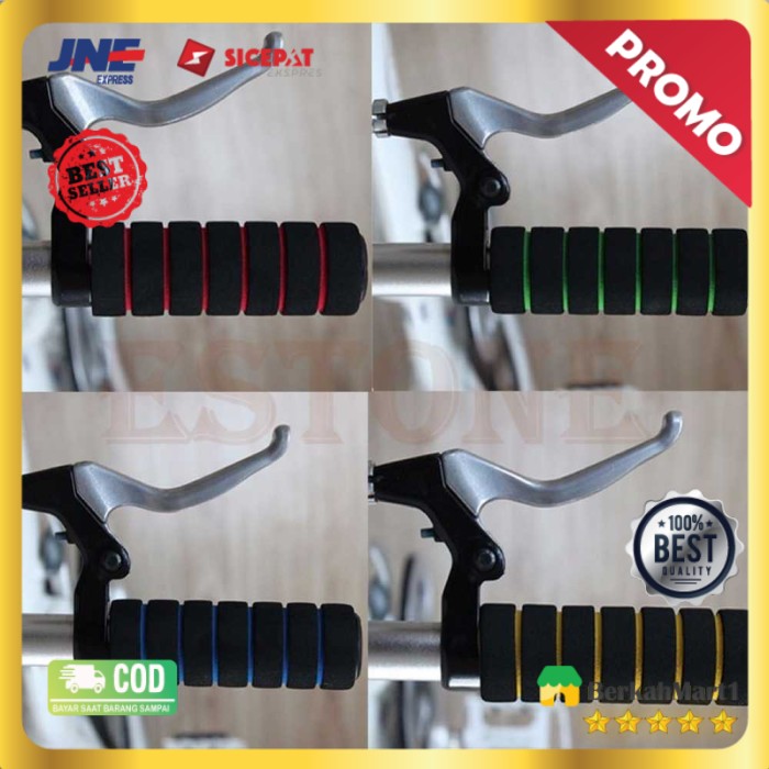 Grip Gagang Sepeda Handlebar Spons Merah