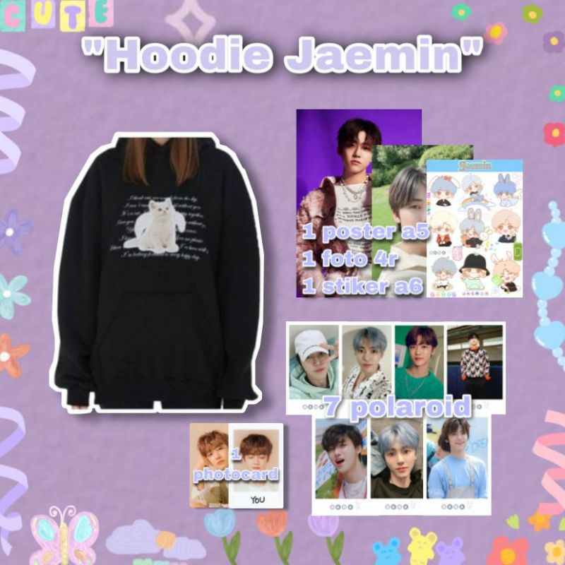 [PO](COD)Hoodie Jaemin Angel Cat//Hoodie NCT//Hoodie korea//Hamperskpop.id