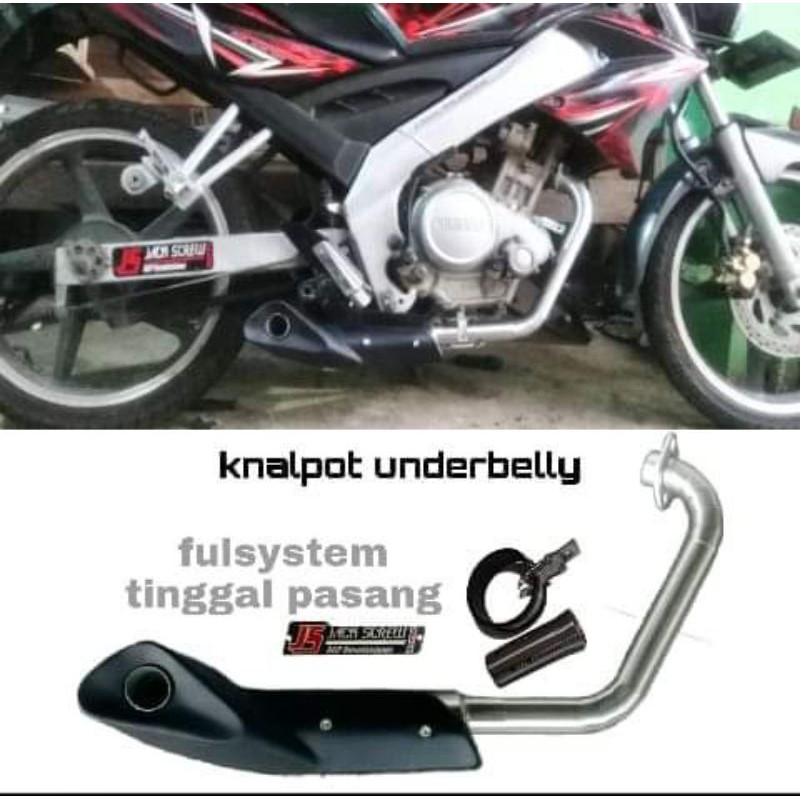 knalpot racing Underbelly vixion scorpio byson R15 XSR155 Xabre MT15 CB new CB old CBR facelift GSX 