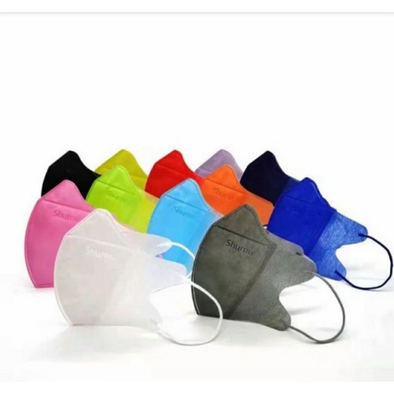 MASKER DUCKBILL SHUMU  4PLY WARNA WARNI 10PCS
