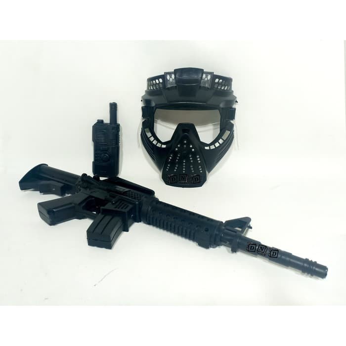 Mombaby1 Mainan Anak senapan gunman super pistol flint gun dan topeng p888