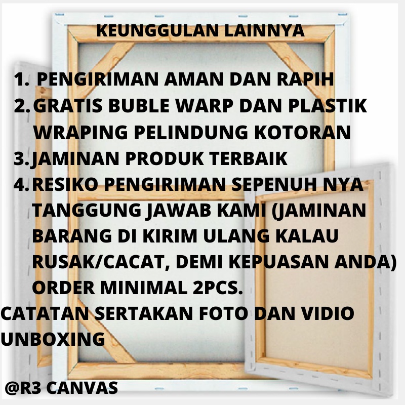 

RK TERMURAH Paket kanvas lukis isi 5pcs ukuran 30x40 cm canvas lukis 30 x 40 cm