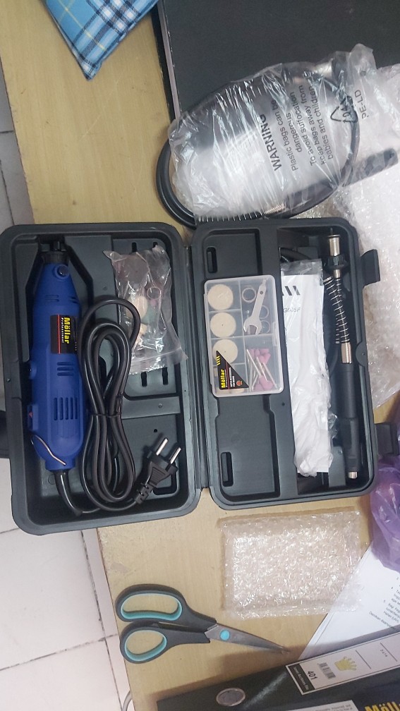 [paket] Mollar Mg005 Bor Gerinda Tuner Set & Mata Mini Grinder 50 Pcs