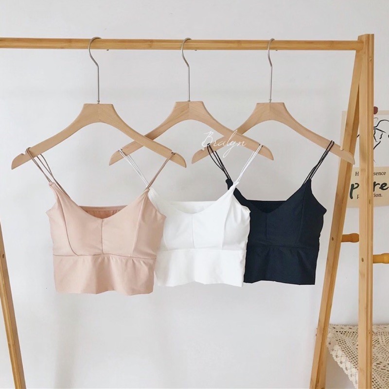 COD SIENNA CROP TOP (bralette, ada cup busa,bra built in,crop bra,midi bralette,crop top,tanktop)