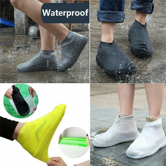 Cover Sepatu / Sarung Sepatu / Waterproof Shoes Silikon rain cover, - - 26 - 34