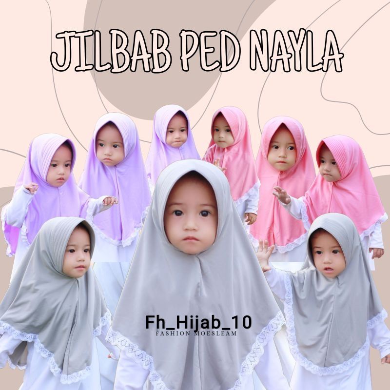 Jilbab Ped Nayla Anak Instan 0-3 Tahun Jersey Ballon Premium |Hijab Bayi Tk Lucu 1-12 Bulan |Kerudung Sekolah Baby Sd 2-6 Perempuan Newborn