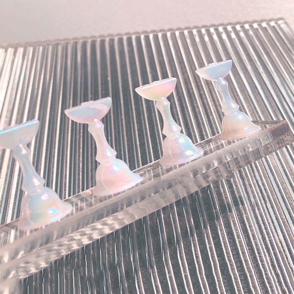 5 Pcs Stand Display Kuku Palsu Magnetik Untuk Salon Manicure