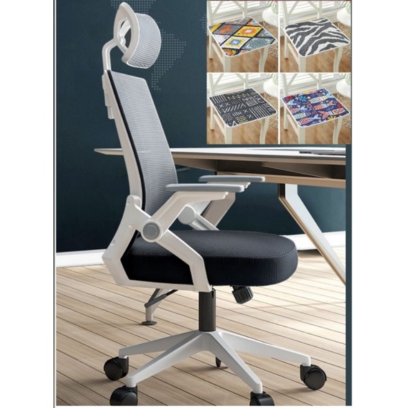 Kursi Kantor,Kursi Gamer,Kursi Sesuai Foto Iklan-D825 White Black