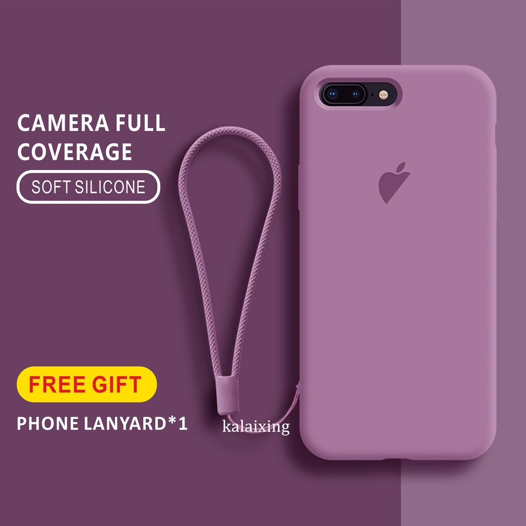 Liquid TPU Case untuk iPhone 7 Plus 8 Plus 11 Pro Max Flocking Layer Inner