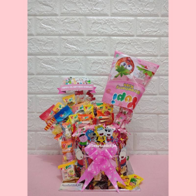 

snack tower / snack ulang tahun / snack tumpah / snack tower ultah