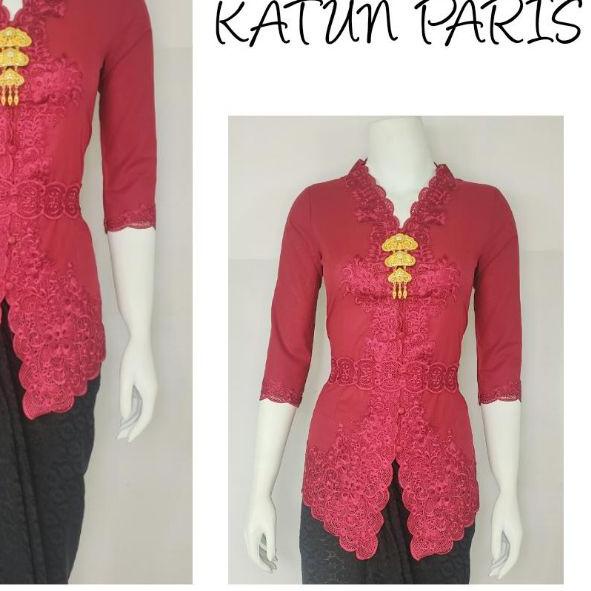 ✸ Indah KEBAYA ENCIM MODERN LENGAN 7/8 BORDIR SENADA Katun Paris KEBAYA WISUDA KEBAYA KATUN KEBAYA A