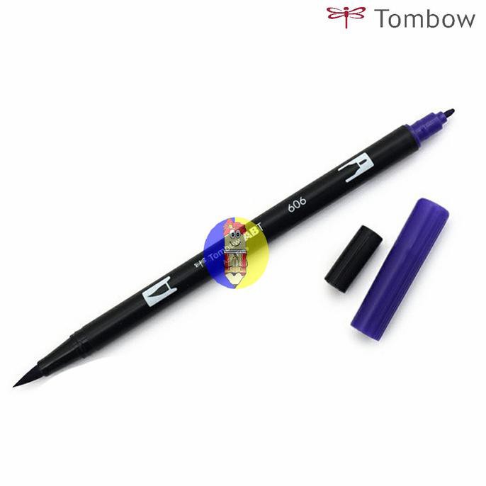 

Ready Stock] Dual Brush Pens Tombow ( Purple Series ) - 606 Violet