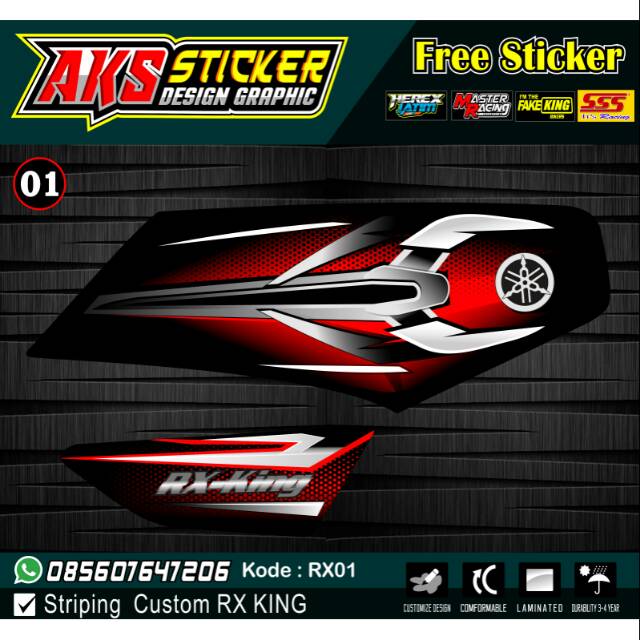 20 Trend Terbaru Stiker  Variasi  Striping Rx King Variasi  