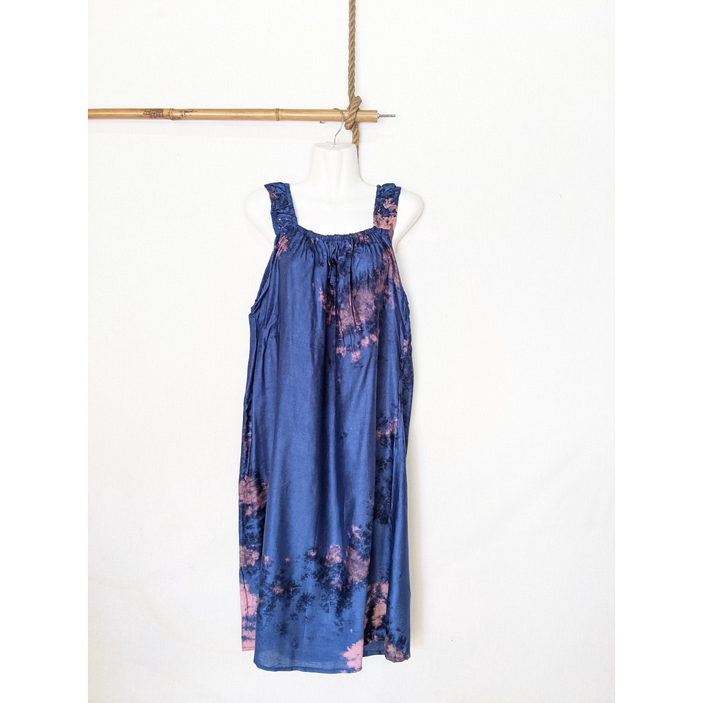 Daster Yukensi Jumbo LD 120 Baju Tidur Tanpa Lengan Tali Satu Kimono Sleepwear