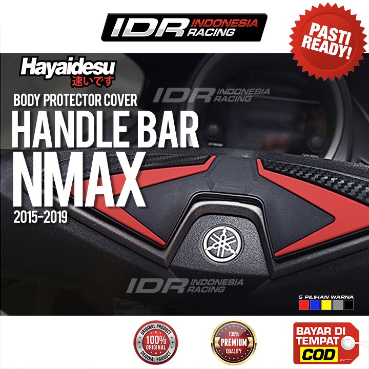 Hayaidesu NMAX Handle Bar Cover Stang Body Protector Karet Pelindung Aksesoris Yamaha