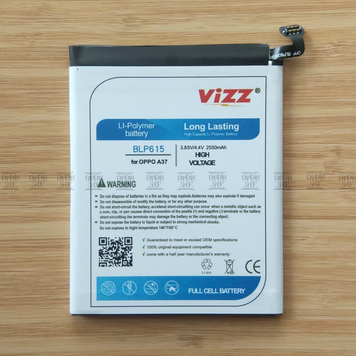 BARU  Baterai Vizz Double Power Original Oppo BLP615 Neo 9 A37 Batre Batrai
