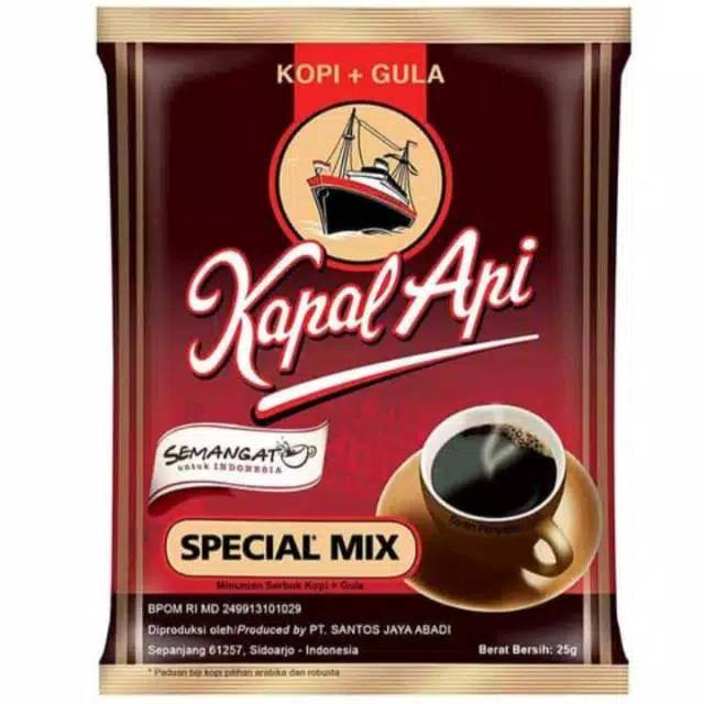 Kopi Kapal api Special Mix Murah isi 12Rcg @25gram/pcs