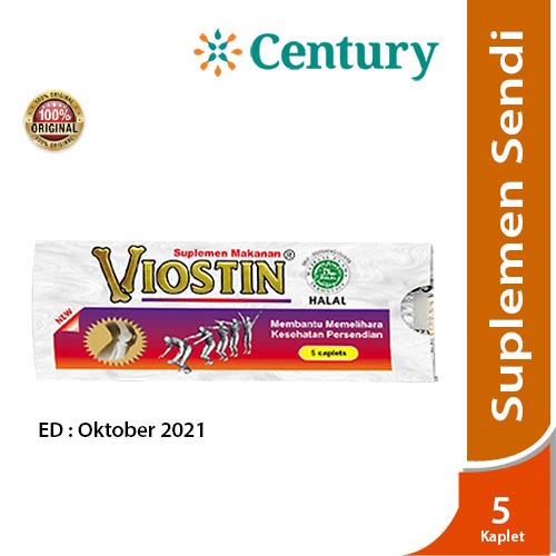 Viostin 5 Kaplet / Suplemen / Sendi / Suplemen Tulang / Suplemen Sendi / Sakit Sendi