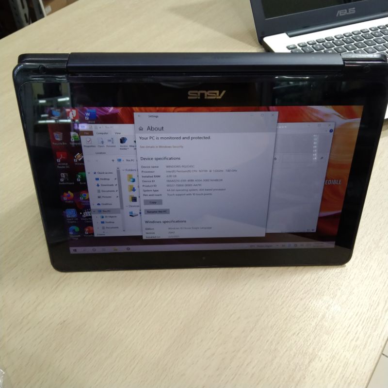 LAPTOP notebook LEPTOP BEKAS SECOND SEKEN ASUS TP 200S TOUCHSCREEN HDD 500gb BISA DILIPAT 180 DERAJAT