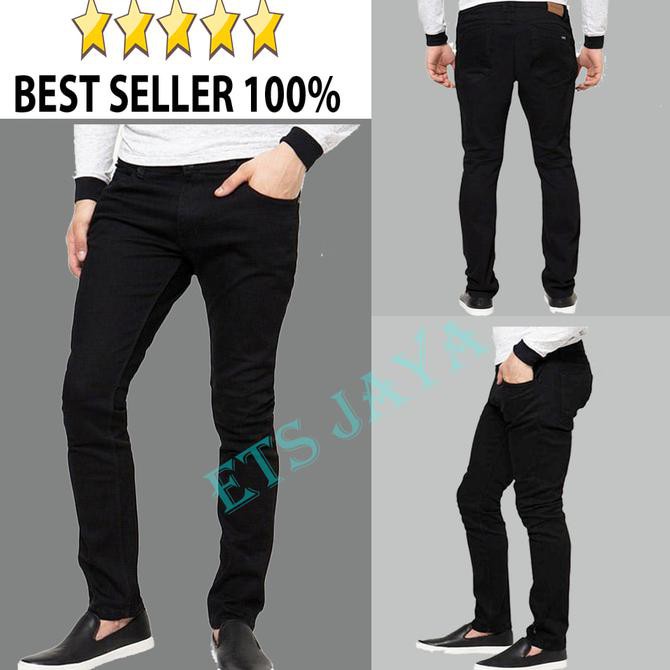 celana jeans hitam skinny \\u002F slimfit panjang pria - DC - Levis - Lois - Limited Sale Items