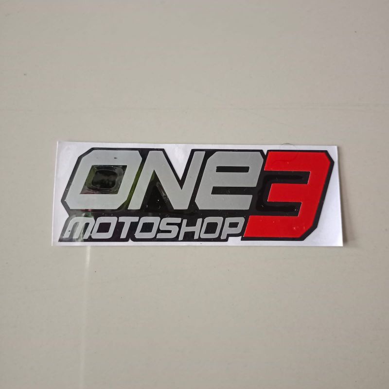 Stiker cutting one motoshop 3 berkualitas