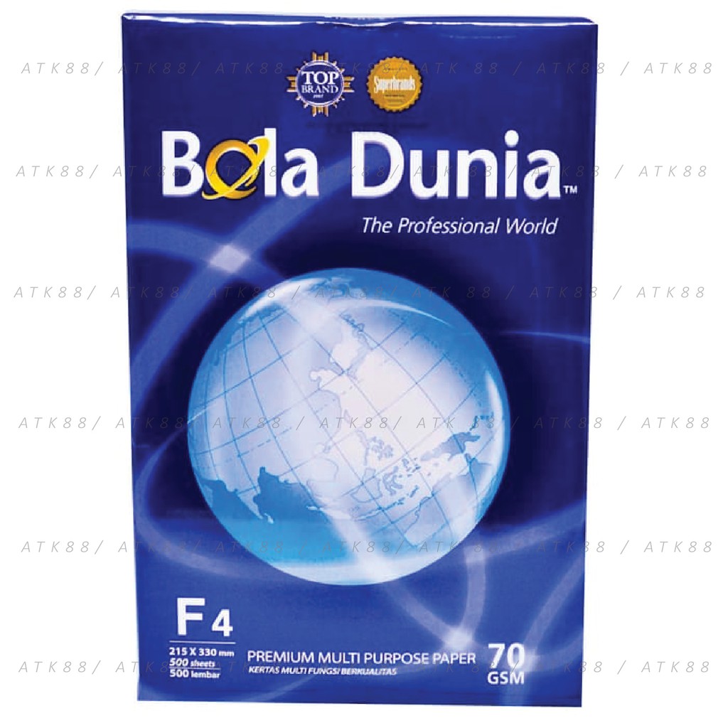 

HVS F4 / Folio 70gr Bola Dunia