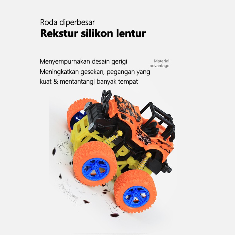 Mainan anak mobil mobilan / Mainan Mobil Anak Monster Zap Jip Off Road 4 Drive Inertial Bigfoot (B203)