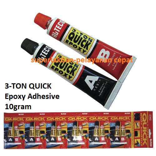 Lem Besi Alteco Quick Epoxy 3 Ton 4 Menit Kering Menempel Kuat Extra Strong Tahan Air Tahan Panas